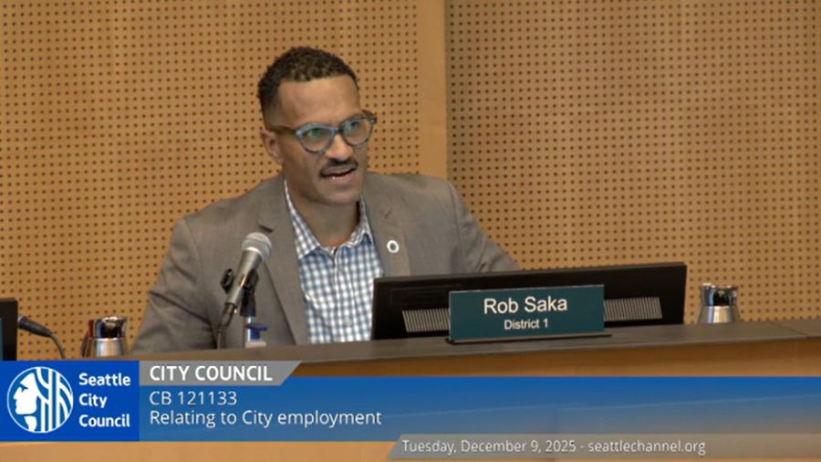Seattle City Councilmember Rob Saka is accused of being a hypocrite on accountability. (Screengrab:...